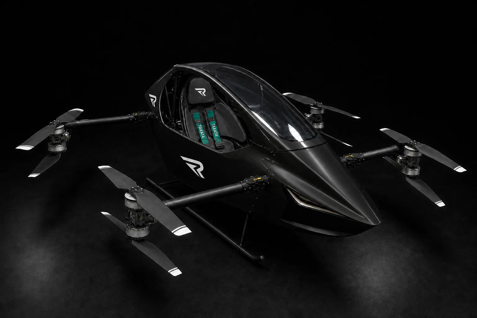 R3+ aircraft three-quarter view