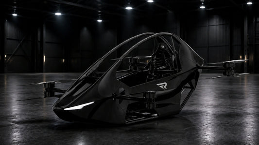 Black REVTOL R1 aircraft